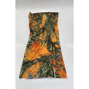 Turtle Fur‎ Youth Kids Tube Neck Gaiter Orange Camouflage
